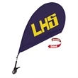 Mini Teardrop Sail Sign w/Clip-On Base Kit Double-Sided
