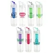 Arena 25 oz PET Eco-Polyclear™ Infuser Bottle with Flip-Up