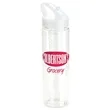 Arena 25 oz PET Eco-Polyclear™ Infuser Bottle with Flip-Up