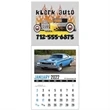Full Color Stick Up, Memorable Muscle Grid 2022 Calendar