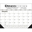 Black & White Desk Pad with Vinyl Corners