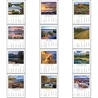 Scenic Full Color Stick Up Grid 2022 Calendar