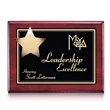 Hollister Plaque - Rosewood/Gold