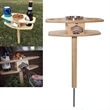 Outdoor Wine Table with Bottle Opener