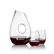 Hallandale Carafe & Stemless Wine