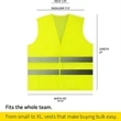 High Visibility Reflective Safety Neon Yellow Green Vest - Yellow