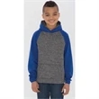 ATC™ DYNAMIC HEATHER FLEECE TWO TONE HOODED YOUTH SWEATSHIRT
