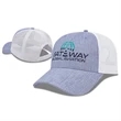 Heathered Polyester with Soft Mesh Back Cap