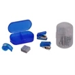 Hole Punch, Stapler & Tape Office Set - White transparent
