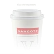 10/12/16/20/24 oz White Paper Cup Domed Lid - White or Black