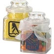 Plastic Jar with ribbon filled with rainbow bubble gum