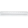 Plastic 12" Ruler With Magnifying Glass