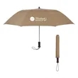 44" Arc Telescopic Folding Wood Handle Umbrella