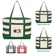 Cotton Canvas Nautical Tote Bag