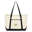 Large Cotton Canvas Sailing Tote Bag