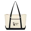 Large Cotton Canvas Sailing Tote Bag