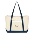 Large Cotton Canvas Sailing Tote Bag