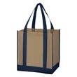 Non-Woven Two-Tone Shopper Tote Bag