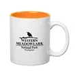 11 Oz. Colored Stoneware Mug With C-Handle