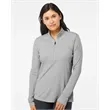 Adidas Women's Lightweight Melange Quarter-Zip Pullover