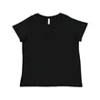 Ladies' Curvy V-Neck Fine Jersey T-Shirt