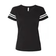 LAT Women's Football V-Neck Fine Jersey Tee