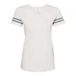 LAT Women's Football V-Neck Fine Jersey Tee