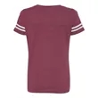 LAT Women's Football V-Neck Fine Jersey Tee