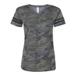 LAT Women's Football V-Neck Fine Jersey Tee