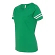 LAT Women's Football V-Neck Fine Jersey Tee