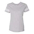 LAT Women's Football V-Neck Fine Jersey Tee