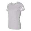 LAT Women's Football V-Neck Fine Jersey Tee