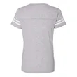 LAT Women's Football V-Neck Fine Jersey Tee