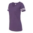 LAT Women's Football V-Neck Fine Jersey Tee