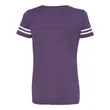 LAT Women's Football V-Neck Fine Jersey Tee