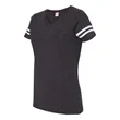 LAT Women's Football V-Neck Fine Jersey Tee