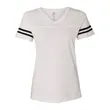 LAT Women's Football V-Neck Fine Jersey Tee