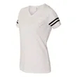 LAT Women's Football V-Neck Fine Jersey Tee