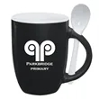 12 Oz. Spooner Mug - Black With White