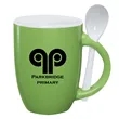 12 Oz. Spooner Mug - Lime With White