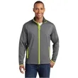 Sport-Tek Sport-Wick Stretch Contrast Full-Zip Jacket.