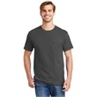 Hanes - Authentic 100% Cotton T-Shirt with Pocket.