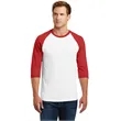 Gildan Heavy Cotton 3/4-Sleeve Raglan T-Shirt.