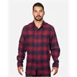 Burnside Yarn-Dyed Long Sleeve Flannel Shirt