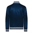 Augusta Sportswear Satin Baseball Jacket Striped Trim