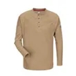 Bulwark Long Sleeve Henley Long Sizes