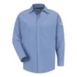 Bulwark Concealed-Gripper Pocketless Work Shirt