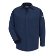 Bulwark Concealed-Gripper Pocketless Work Shirt
