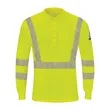 Bulwark Hi-Visibility Lightweight Long Sleeve Henley