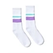 SOCCO USA-Made Striped Crew Socks